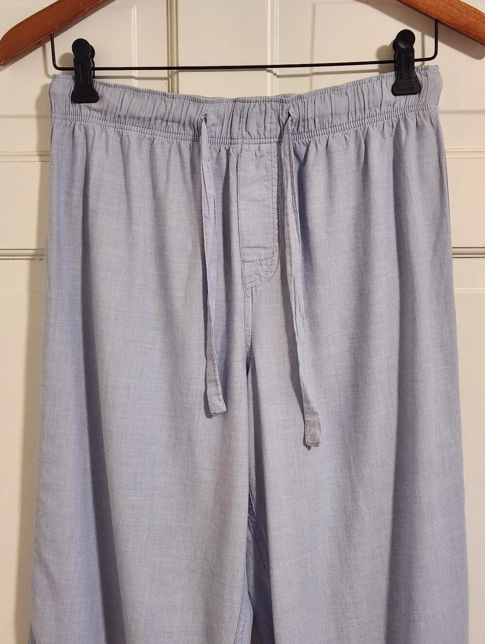 💙Banana Republic💙 - Blue Two-Piece Cotton Pajama PJ Lounge Set w/Navy Piping